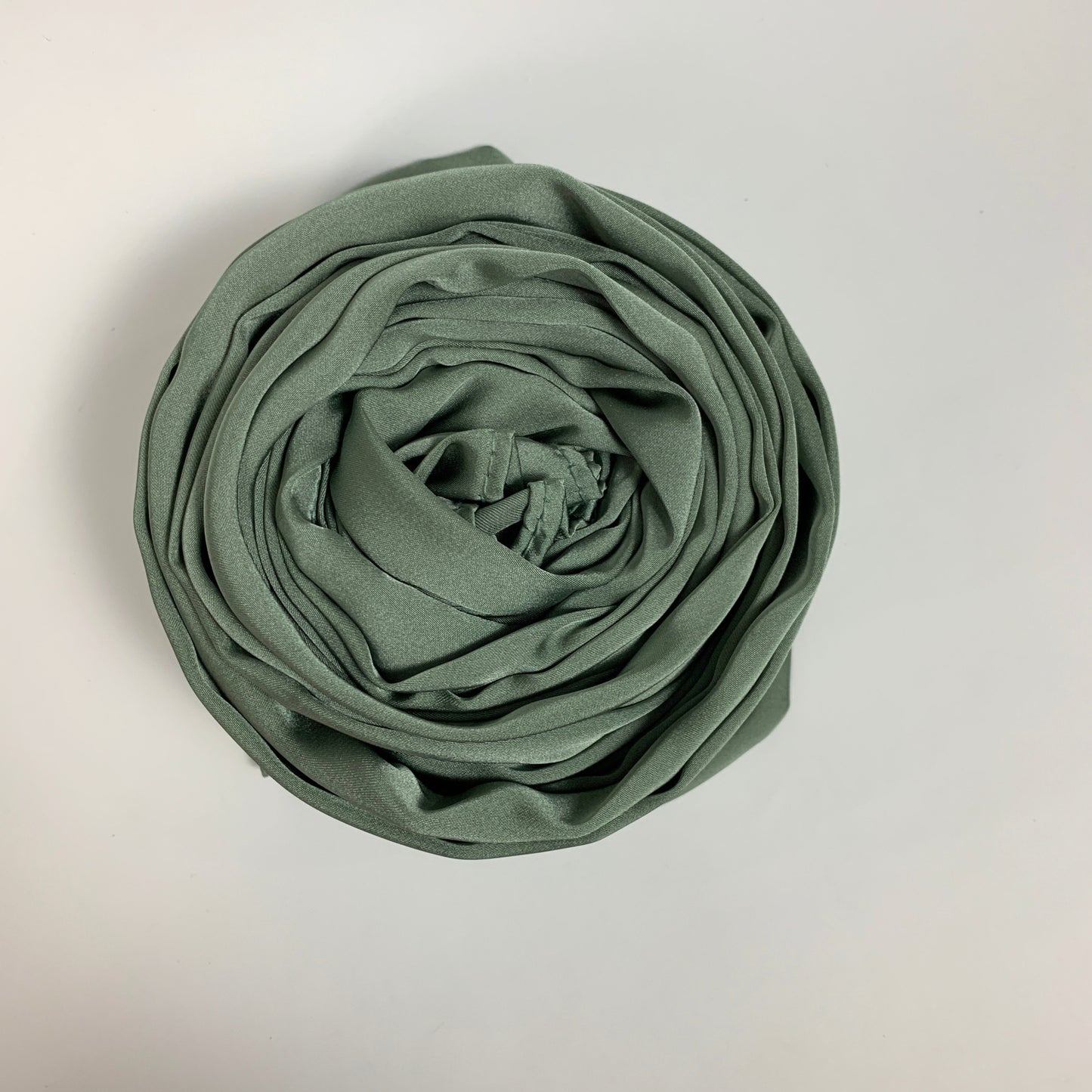 Korean Silk Hijab – Sage Green | Soft, Lightweight, Non-Slip & Premium Quality