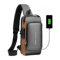 Unisex Waterproof Anti-Theft Sling Bag with USB Port for Travel, Gym & Daily Use
