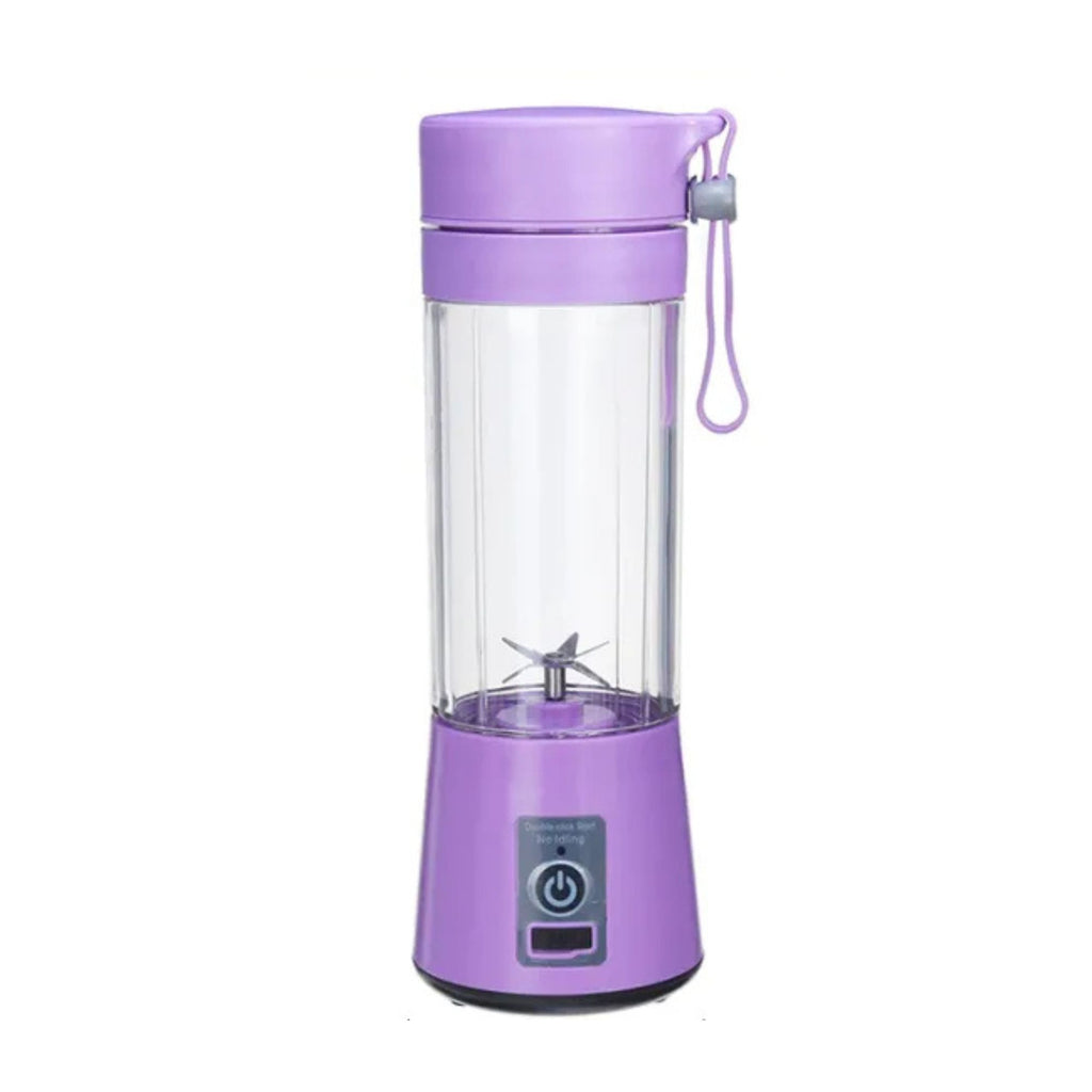 USB Rechargeable Mini Juicer Blender with 6 Blades – 380ml Portable Fruit Mixer