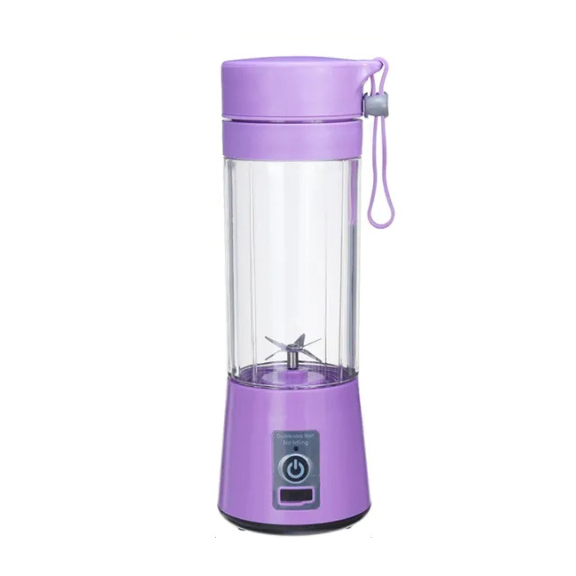 USB Rechargeable Mini Juicer Blender with 6 Blades – 380ml Portable Fruit Mixer
