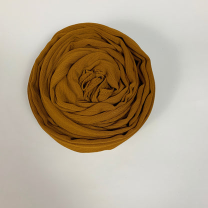 Crinkle Hijab – Ochre | Soft, Lightweight, Non-Slip & Premium Quality