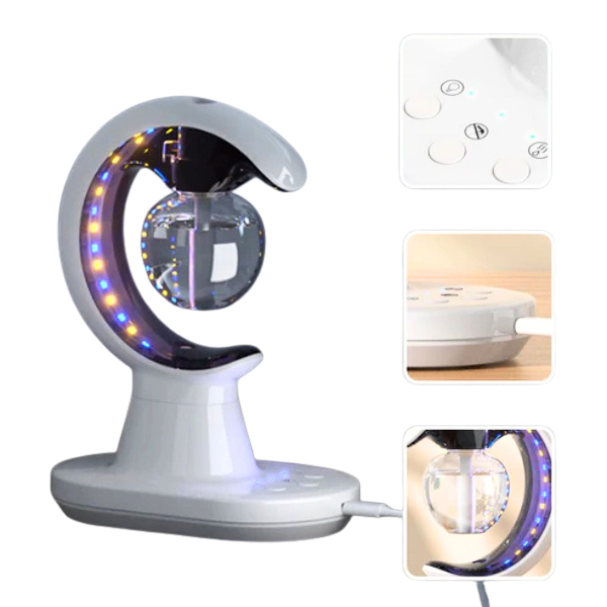 3-in-1 Mosquito Repellent Humidifier Lamp –  Evaporative & Night Light (Random Color)