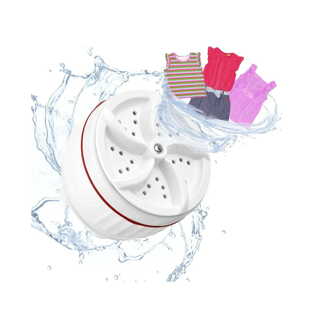 Mini Portable Ultrasonic Turbine Washing Machine with Spin Laundry Washer.