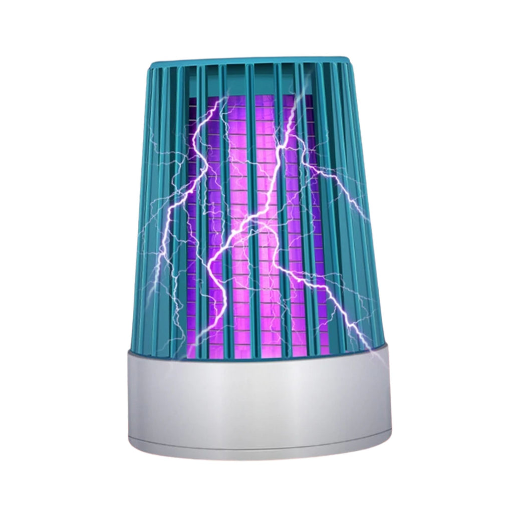 USB Electric Mosquito Killer Lamp – LED Bug Zapper, 360° UV Trap, Silent