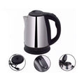 Electric kettle with stainless steel body, LED, temperature control, and auto shut-off.