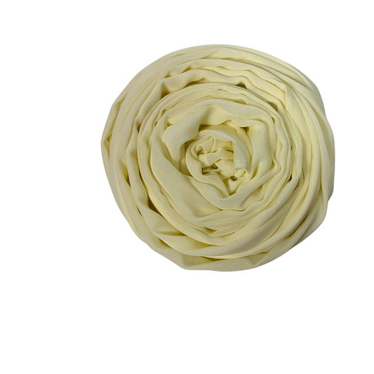 Ivory Cream Chiffon Hijab – Elegant Sheer, Extra Large 72"x28"