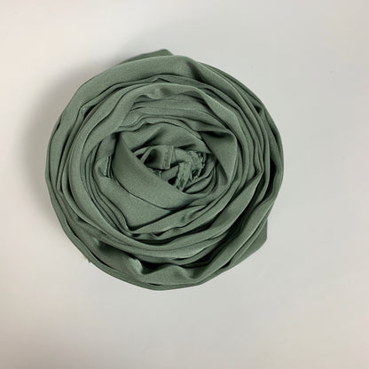 Korean Silk Hijab – Sage Green | Soft, Lightweight, Non-Slip & Premium Quality