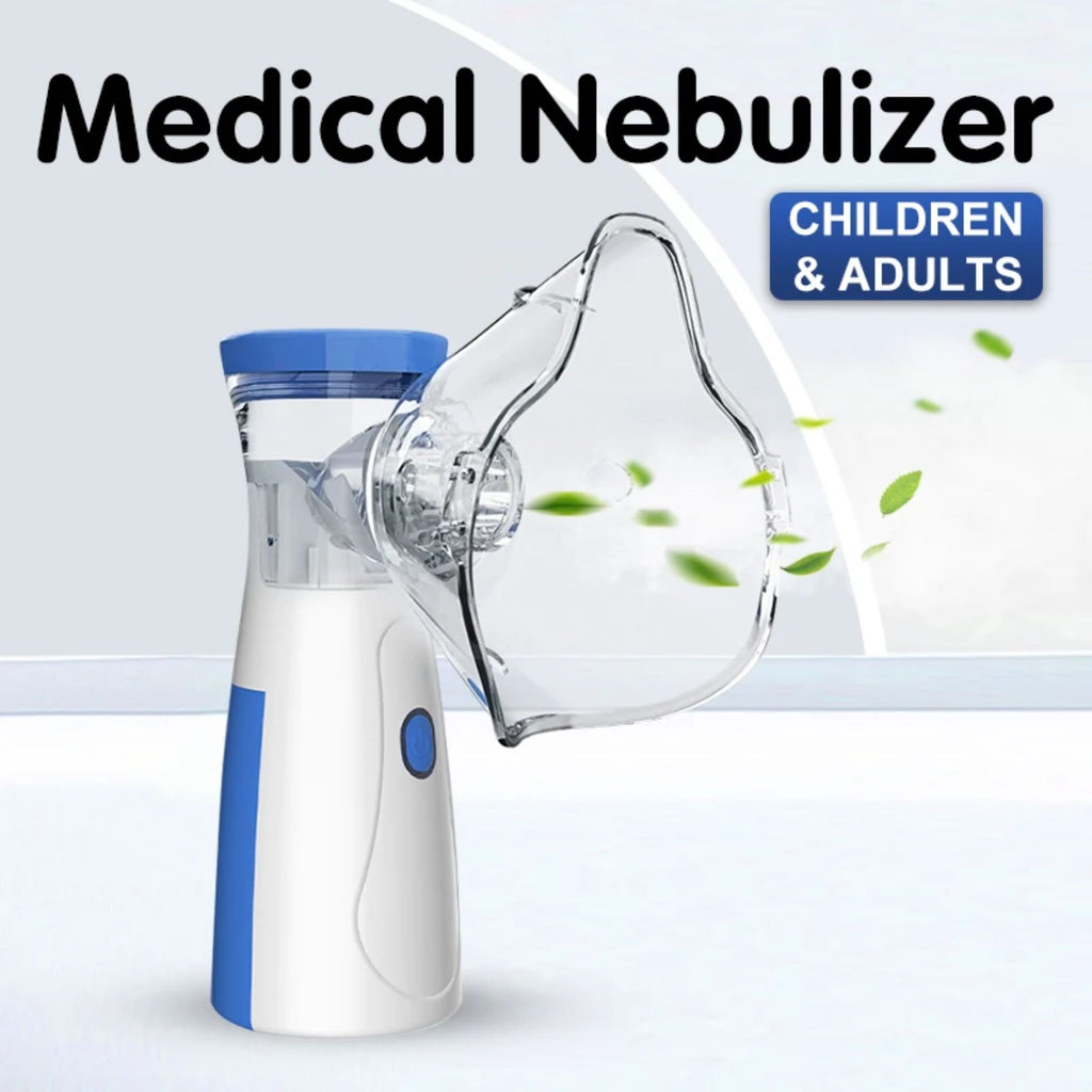 Portable nebulizer for kids and adults, inhaler for fast breathing relief.