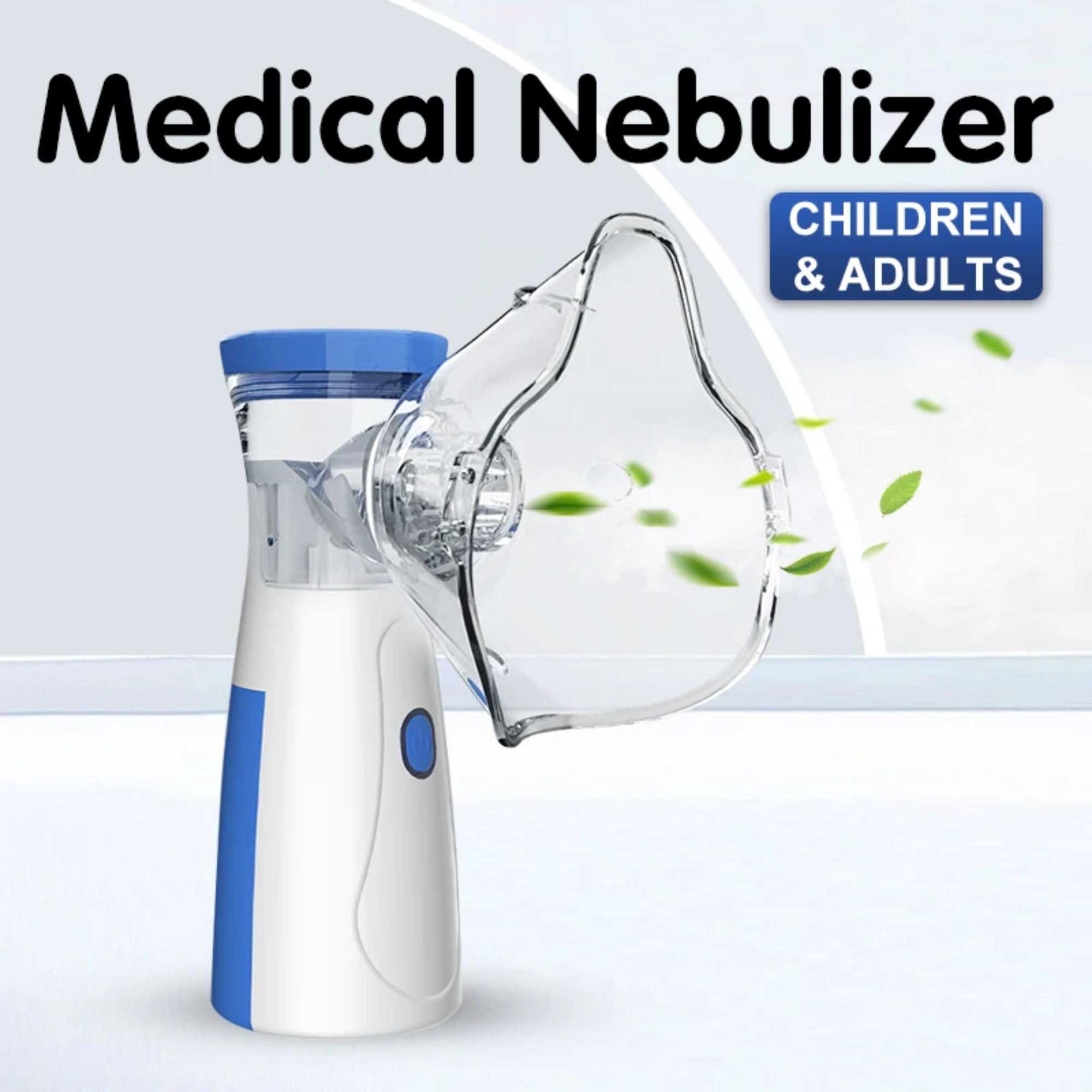 Portable nebulizer for kids and adults, inhaler for fast breathing relief.