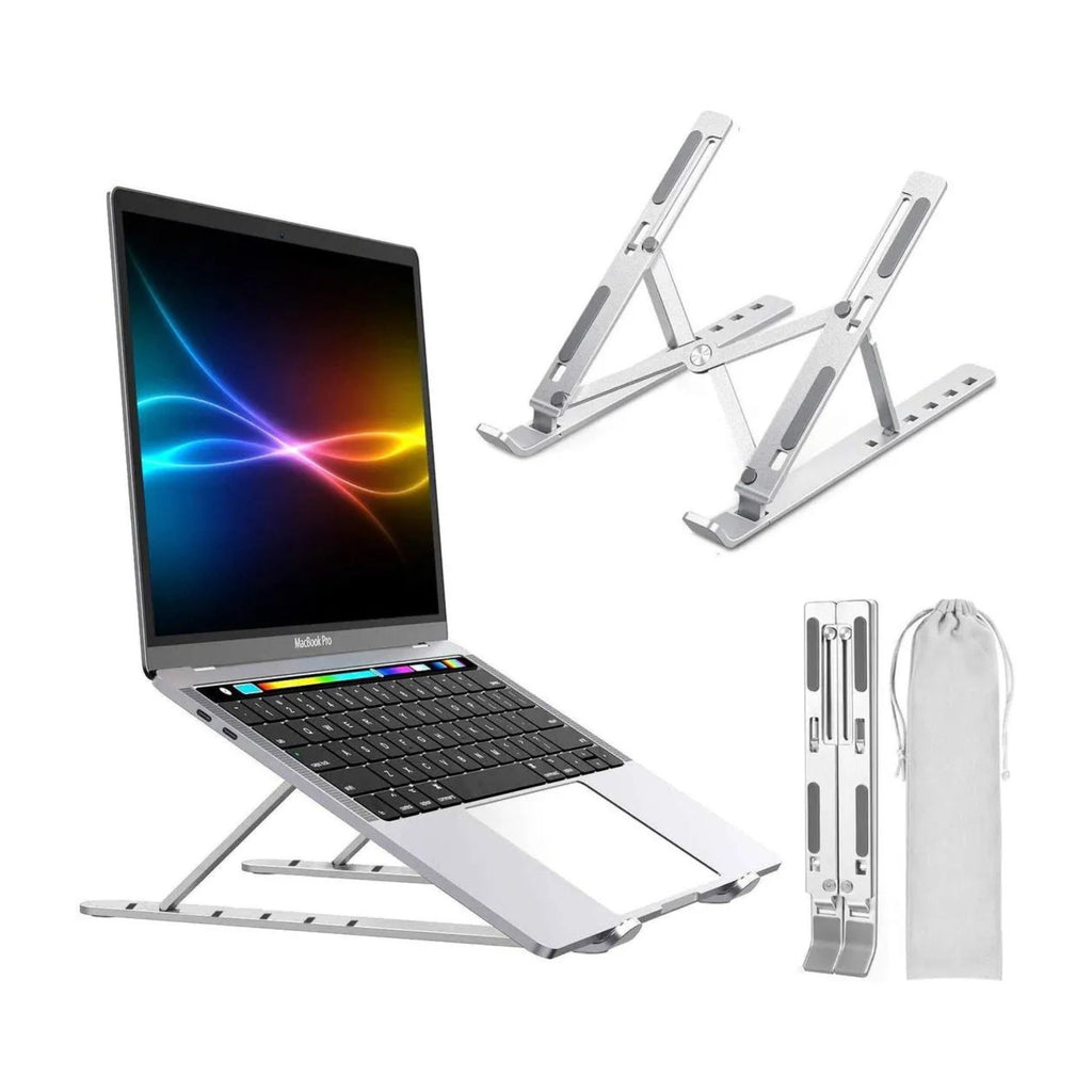 Metal Laptop Stand - Portable Aluminum Folding Adjustable Laptop Stand