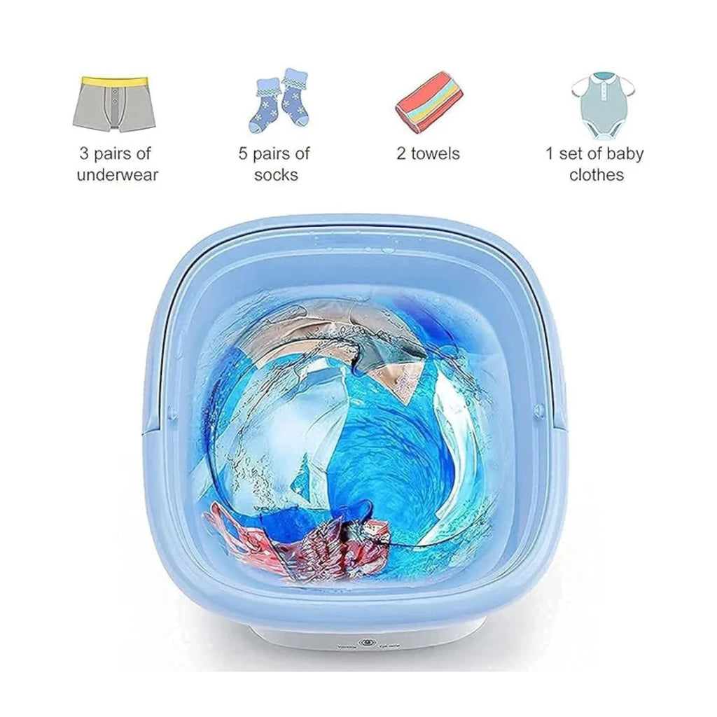 Foldable Mini Washing Machine Best For Travel - Premium Quality (Random Color)
