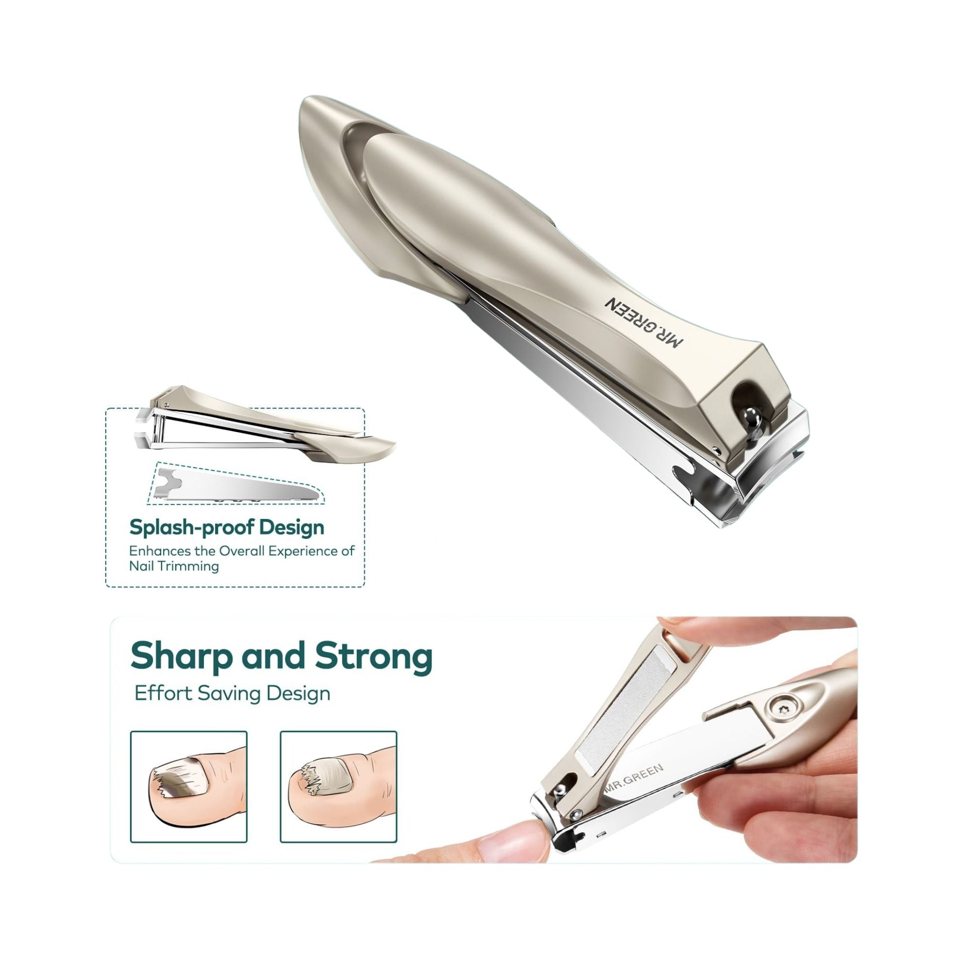 10PCS Stainless Steel Manicure & Pedicure Kit with Smiley Tools & Travel Case