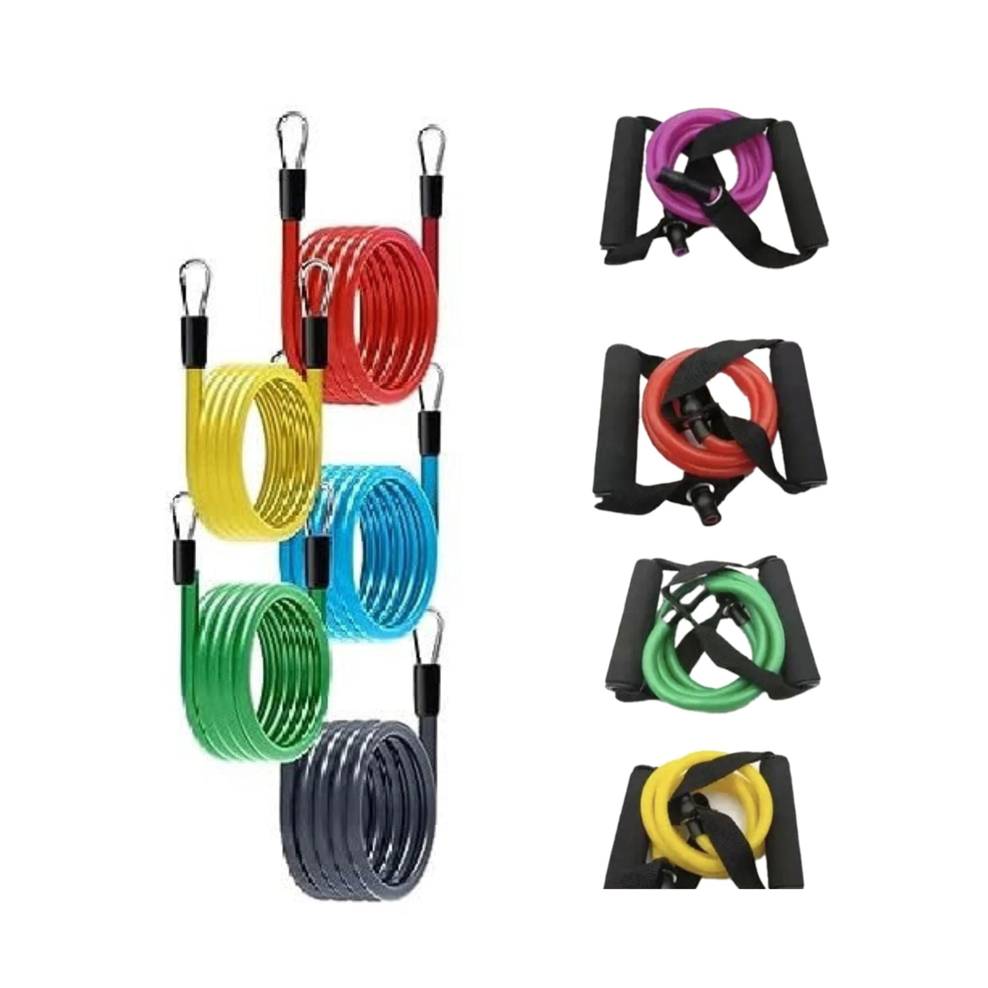 11-Piece Resistance Band Set for Strength Training, Yoga & Fitness for Men & Women