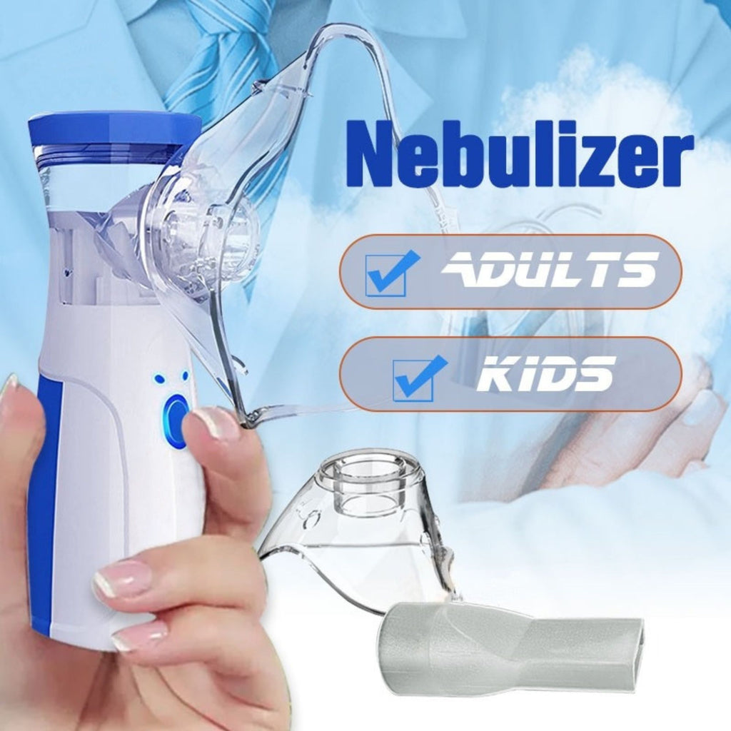 Portable nebulizer for kids and adults, inhaler for fast breathing relief.