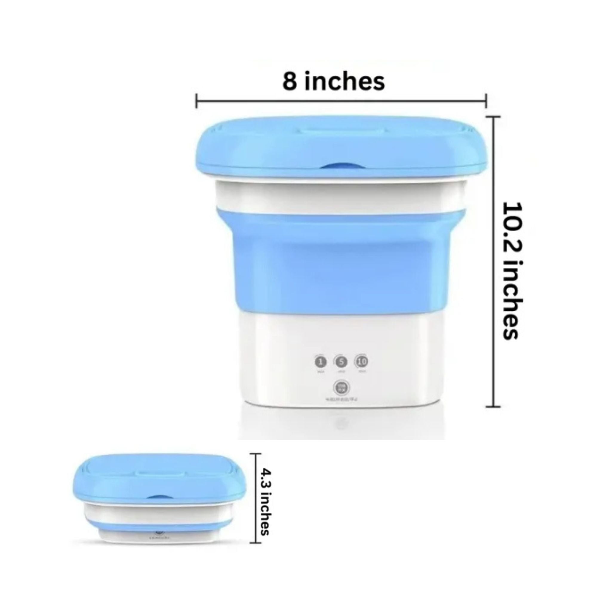 Foldable Mini Washing Machine Best For Travel - Premium Quality (Random Color)