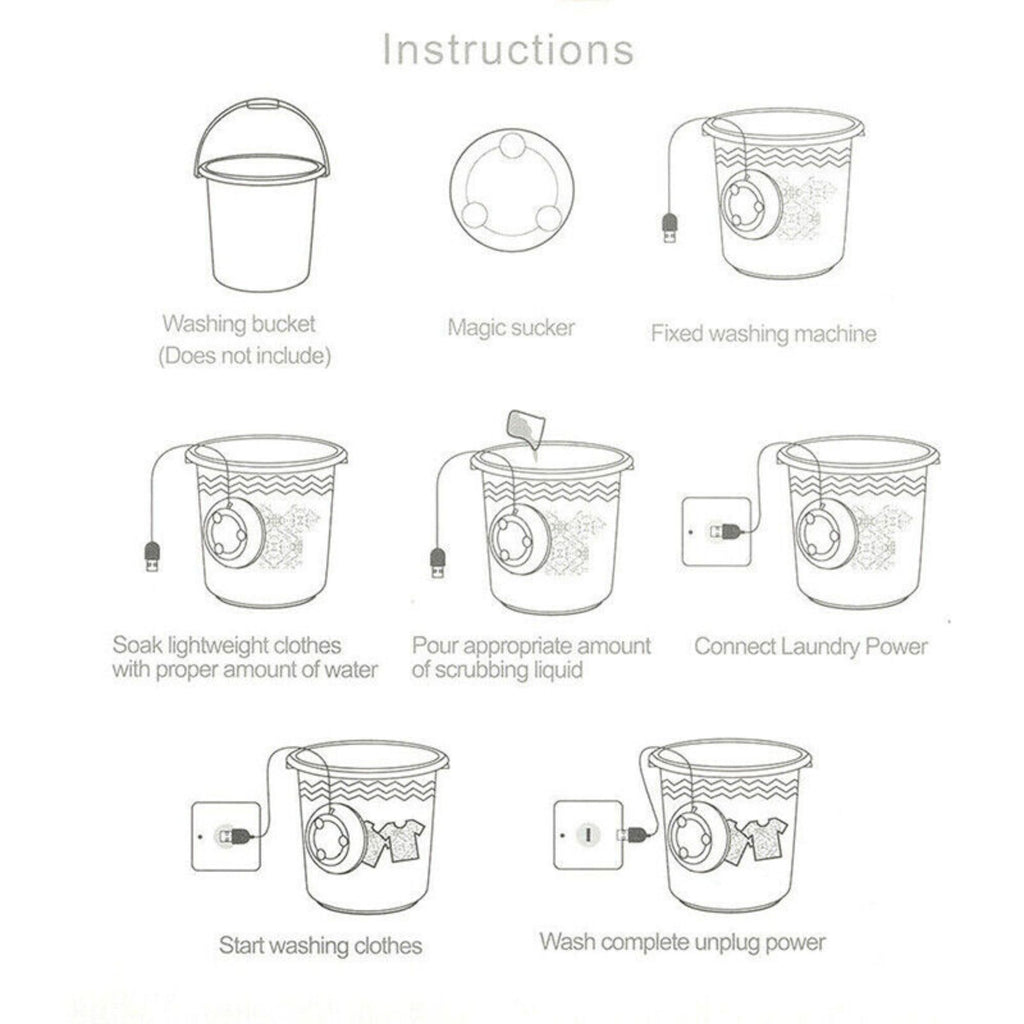 Mini Portable Ultrasonic Turbine Washing Machine with Spin Laundry Washer.