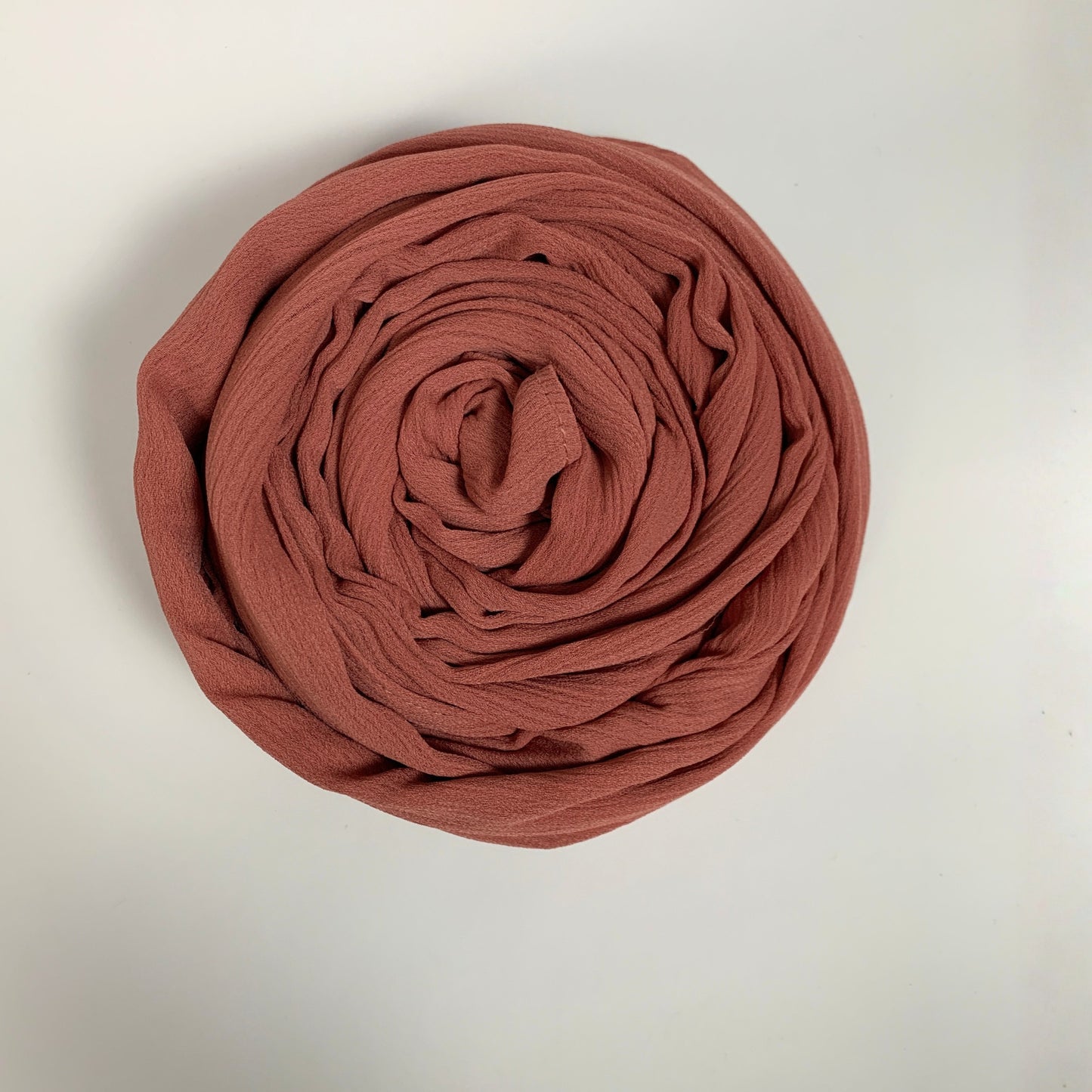 Crinkle Hijab – Dusty Salmon Pink | Soft, Lightweight, Non-Slip & Premium Quality