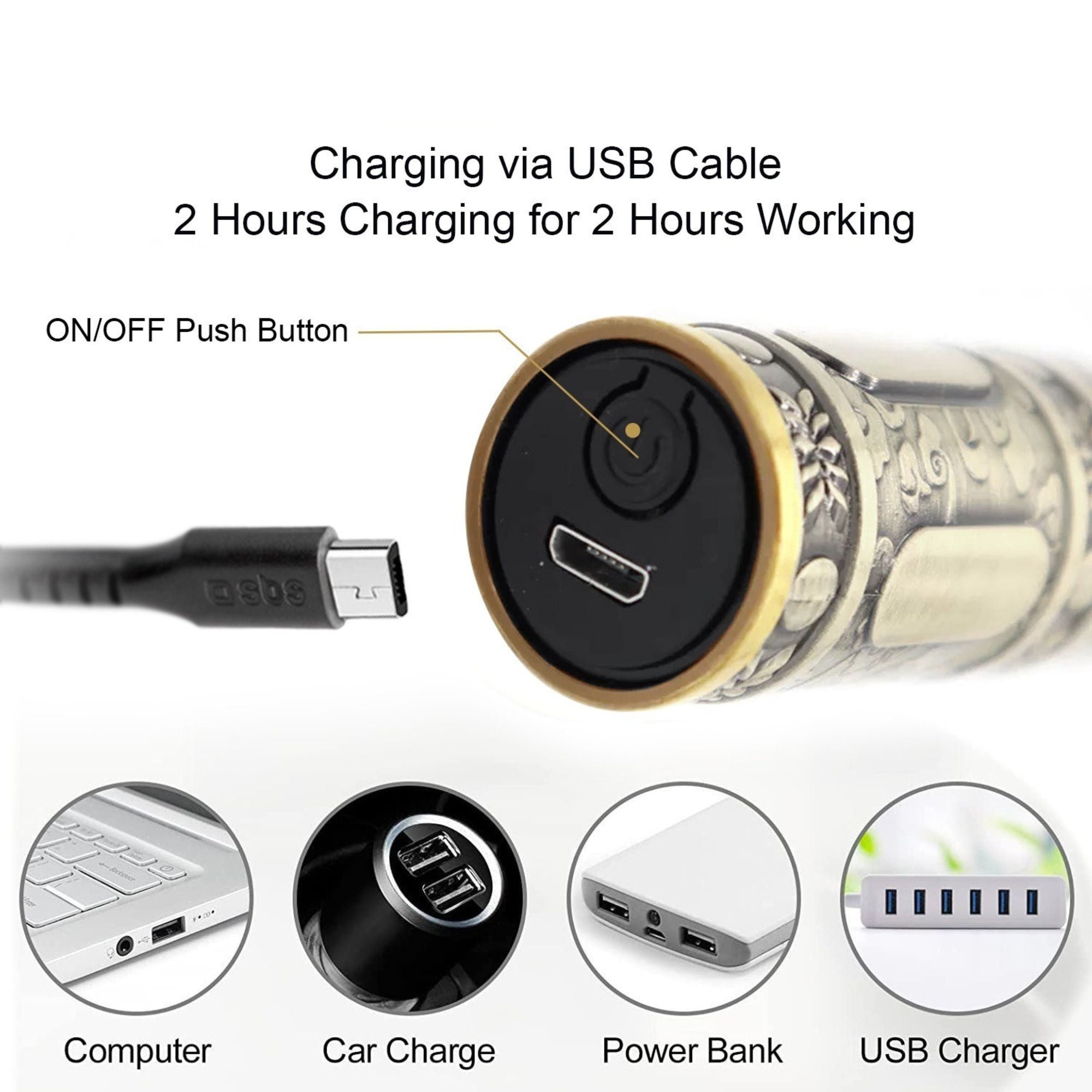 T9 Body Hair & Beard Trimmer for Men USB Rechargeable Professional Shaver