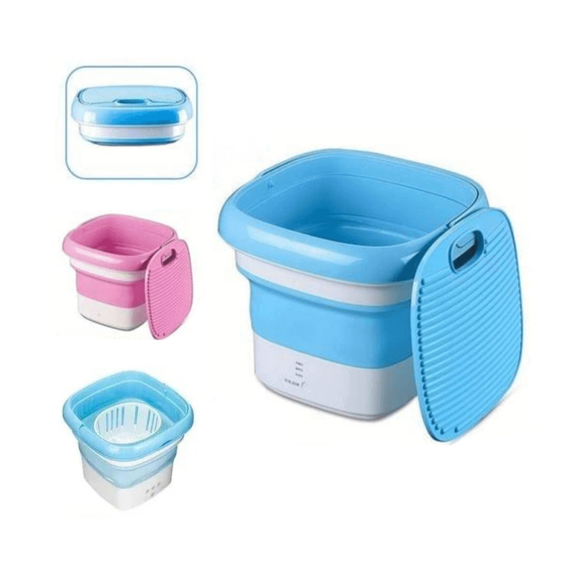 Foldable Mini Washing Machine Best For Travel - Premium Quality (Random Color)