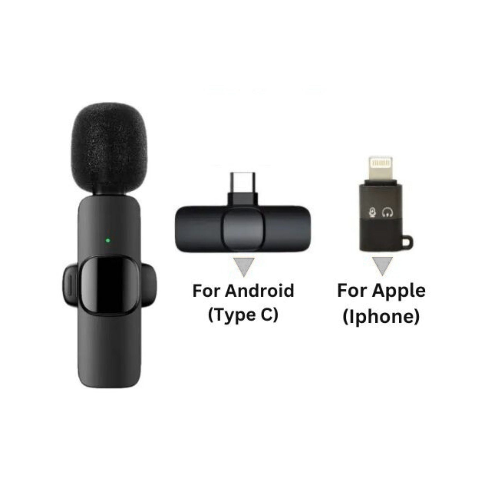 K8 Wireless Microphone – Noise Reduction, Long Battery for Android & iPhone