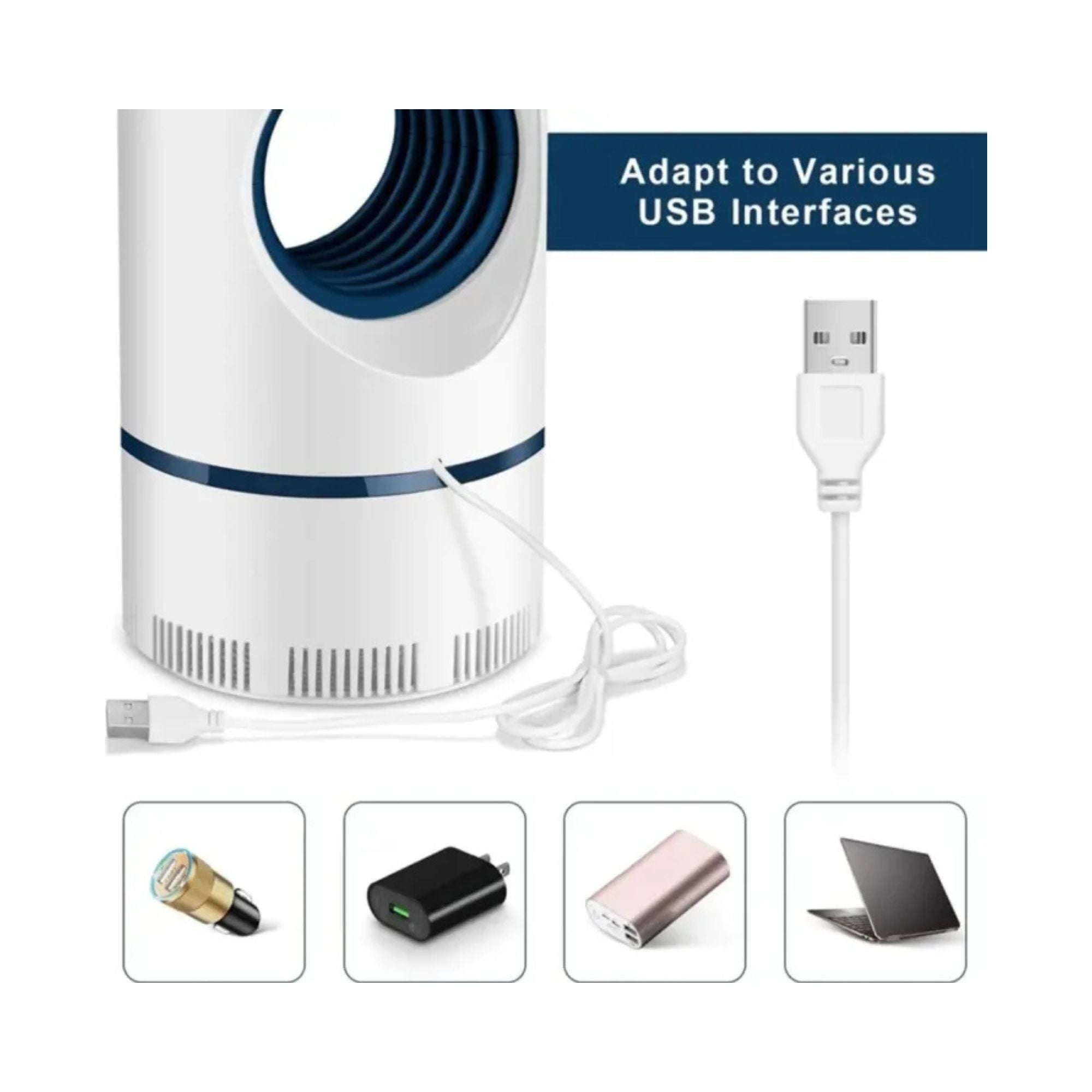 Electric Mosquito Killer Lamp – USB LED Insect Repellent Trap & Fly Mosquito Zapper Light