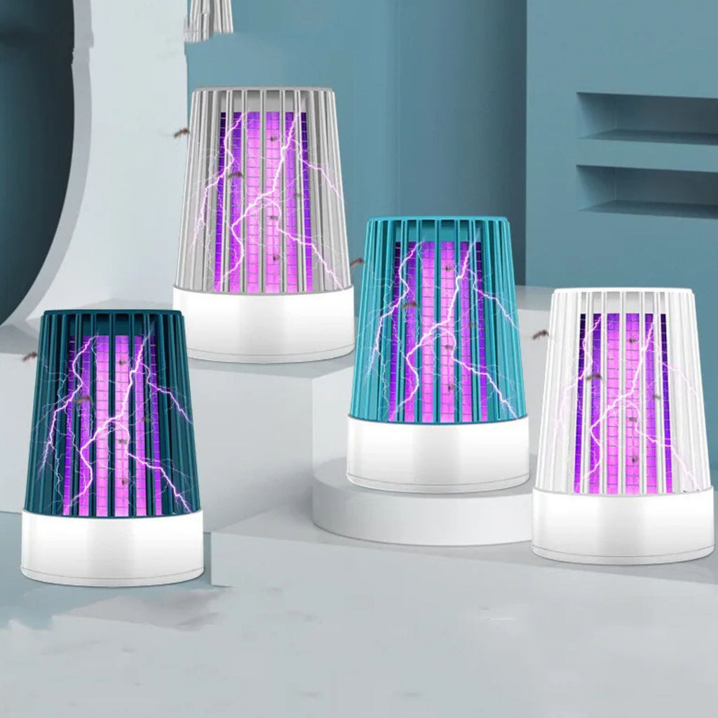 USB Electric Mosquito Killer Lamp – LED Bug Zapper, 360° UV Trap, Silent