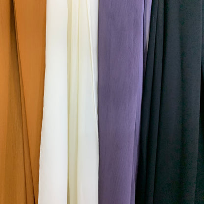 Plum Purple-Grey Crepe Hijab – Soft Sheen, Extra Large 72"x28