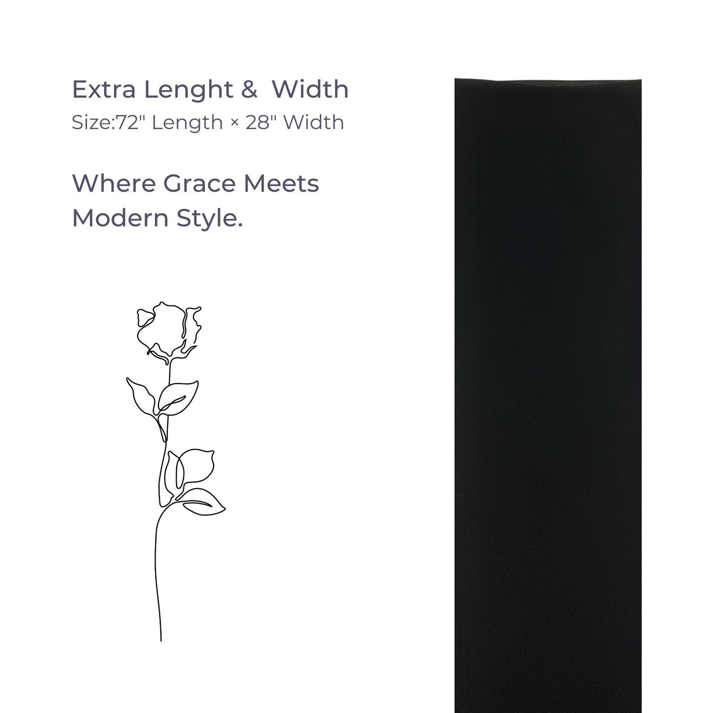 Classic Korean Chiffon Hijab – Black, Soft Feel & Modern Modest Look