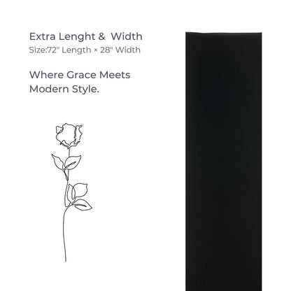Classic Korean Chiffon Hijab – Black, Soft Feel & Modern Modest Look