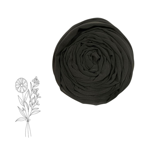 Korean Chiffon Stole Hijab – Dark Grayish Premium Modest Wear