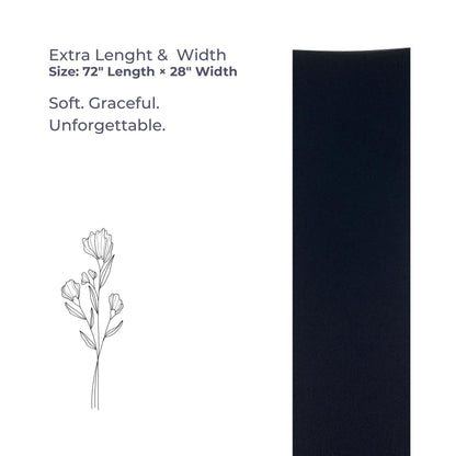 Korean Chiffon Stole Hijab – Deep Dark Navy Elegance