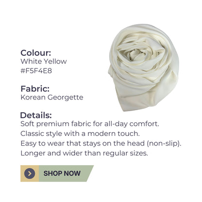 Korean Georgette Hijab – Soft, Lightweight & Non-Slip | Premium Quality