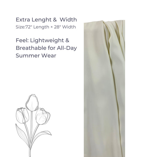 Korean Georgette Hijab – Soft, Lightweight & Non-Slip | Premium Quality