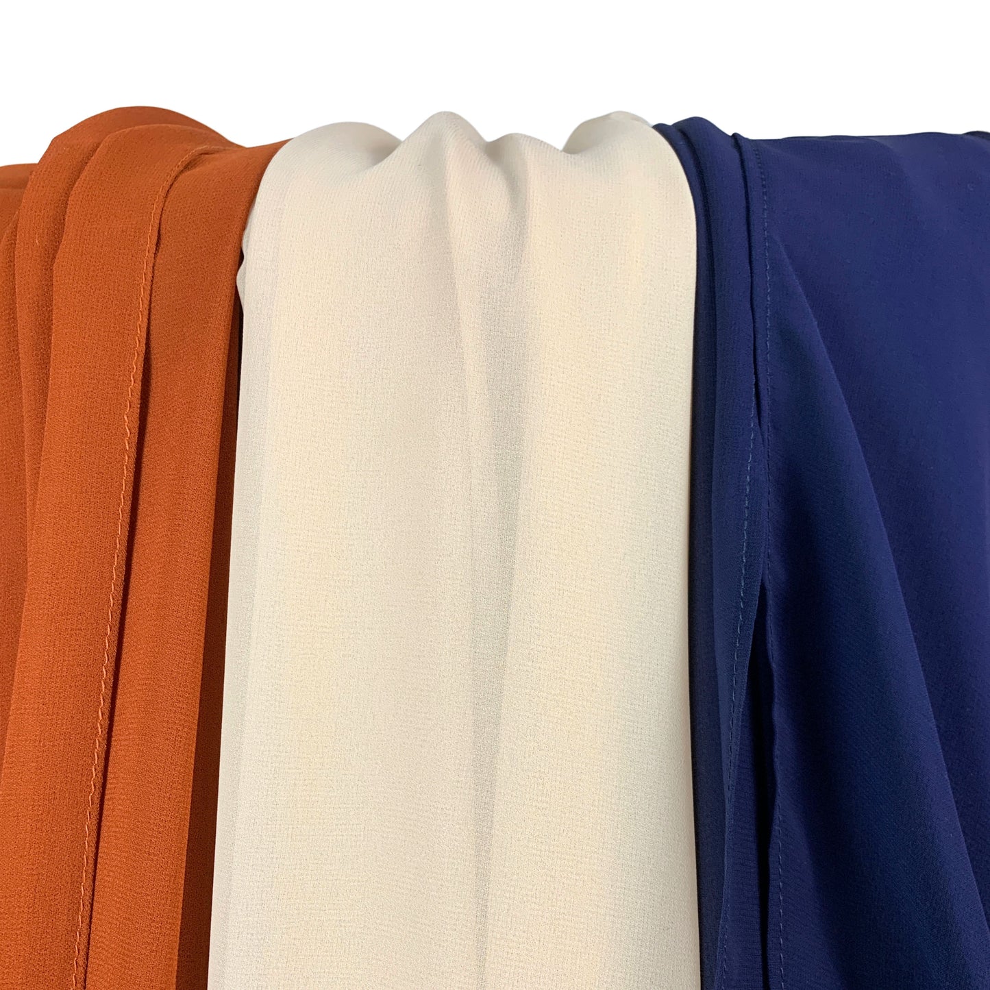 Korean Chiffon Hijab – Deep Blue | Soft, Lightweight & Premium Quality