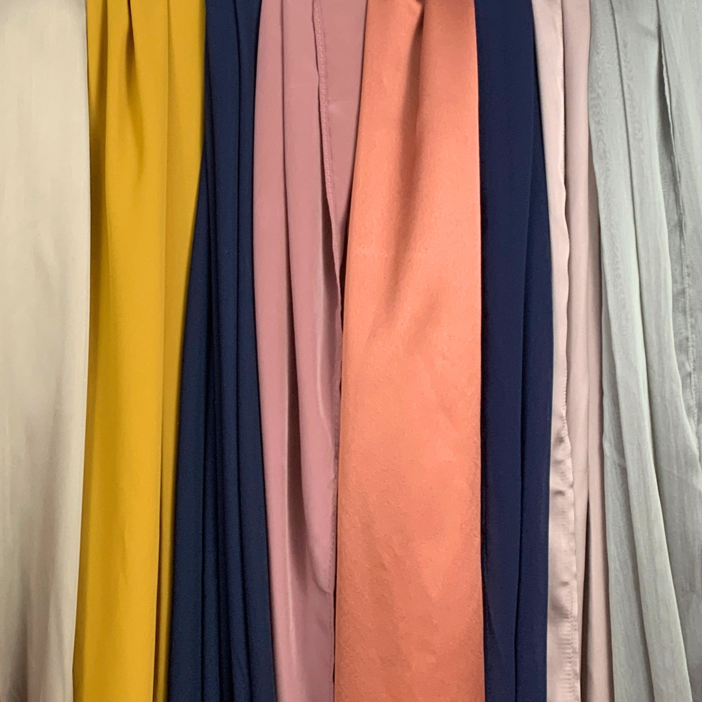 Korean Silk Hijab – Deep Orange Brown | Soft, Lightweight, & Premium Quality