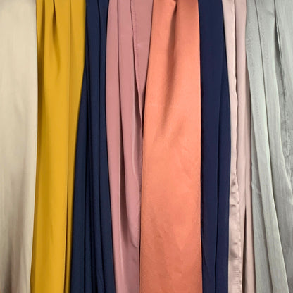 Korean Silk Hijab – Deep Orange Brown | Soft, Lightweight, & Premium Quality