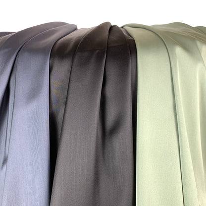 Korean Silk Hijab – Black | Soft, Lightweight, Non-Slip & Premium Quality